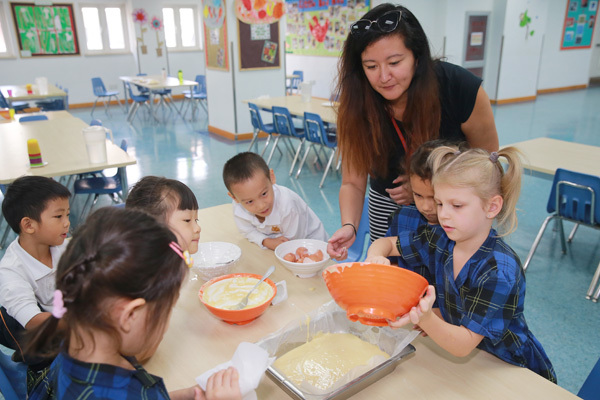 Yogurt Cake Making,Wellington College Bilingual Tianjin – Nursery