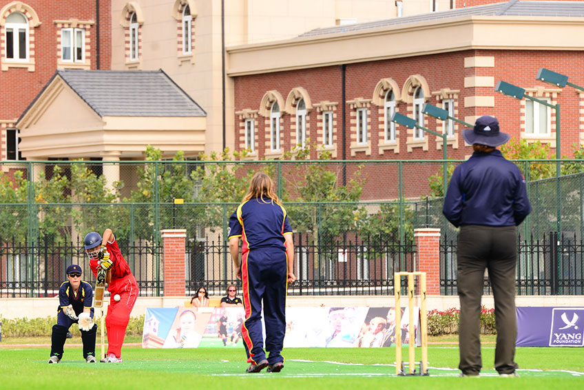 Inaugural International Cricket Match at Wellington College International Shanghai