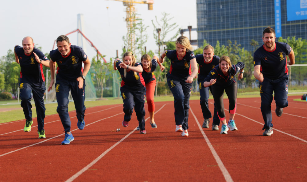 Welly runners conquered the Great Wall