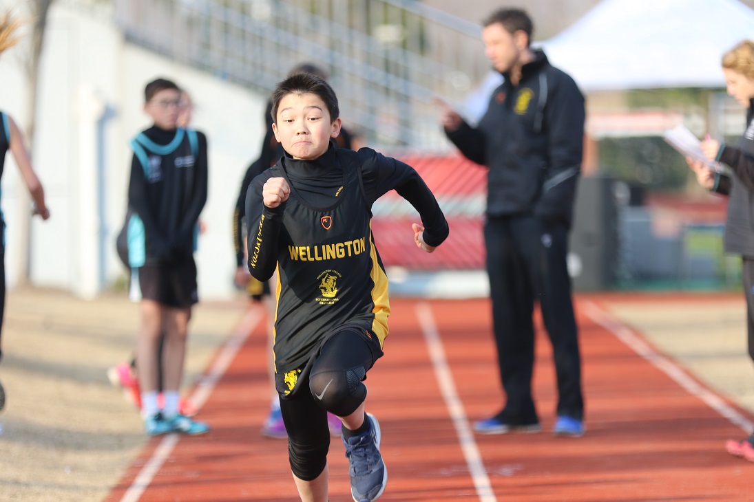 Wellington in action in CISSA Athletics Championships