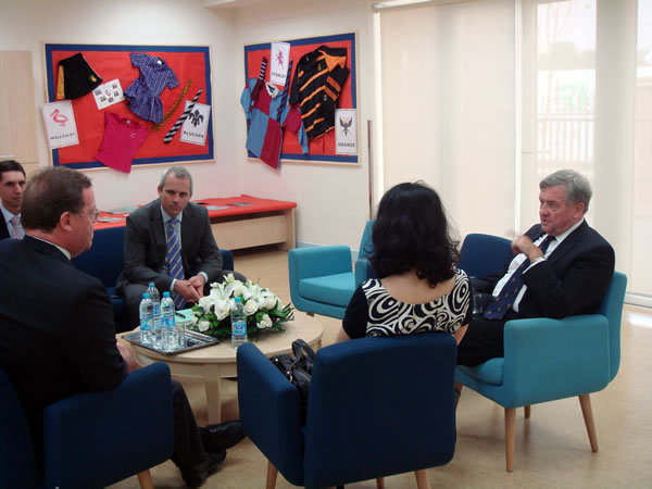 Sir Michael Rake visit,Wellington College International Tianjin