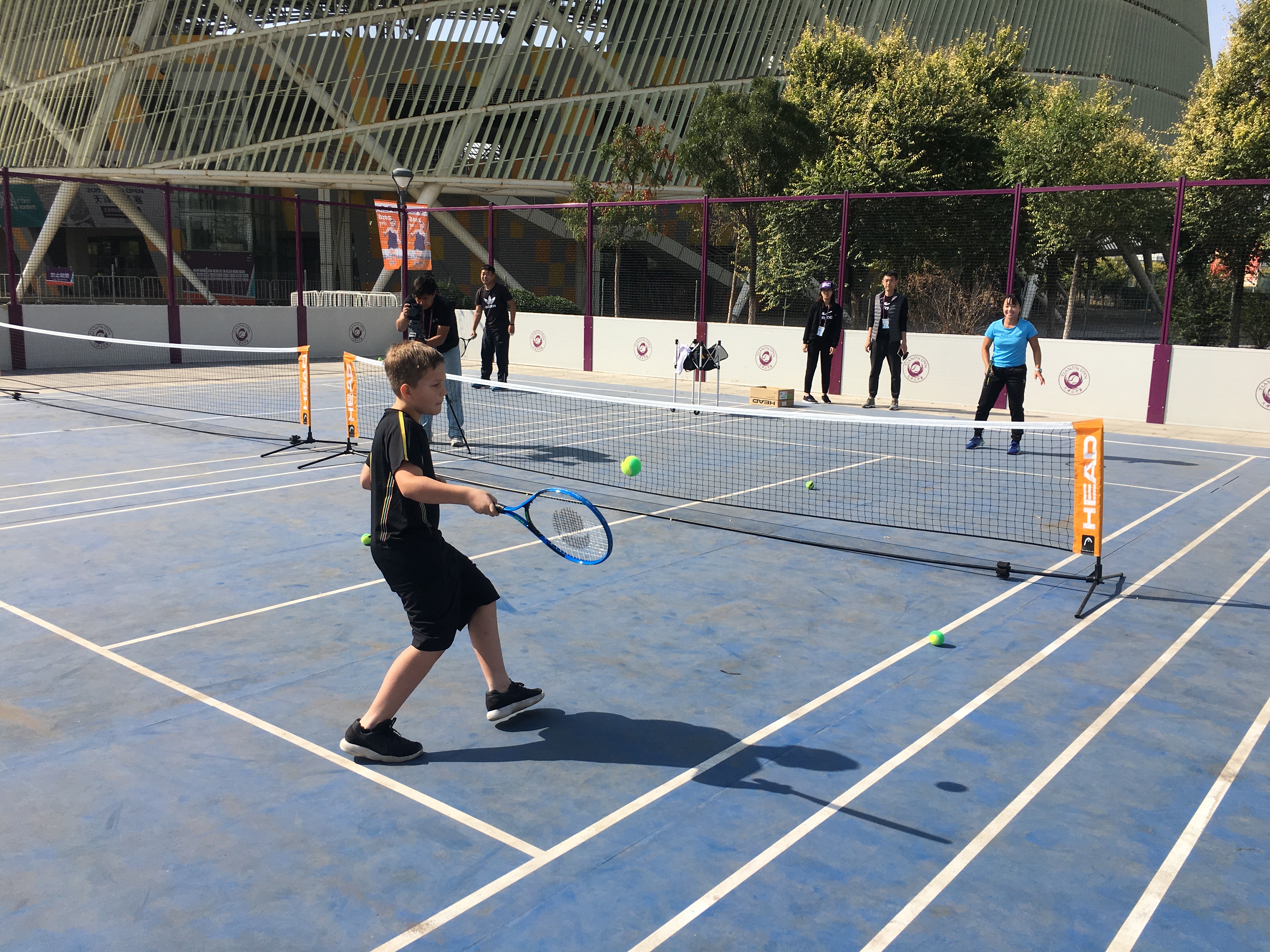 Year 6 & 7 trip to Tianjin Open Tennis Tournament, October 2019